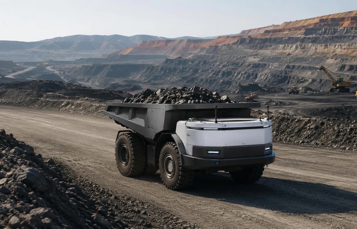 Heavy industrial autonomous equipment operating in the field